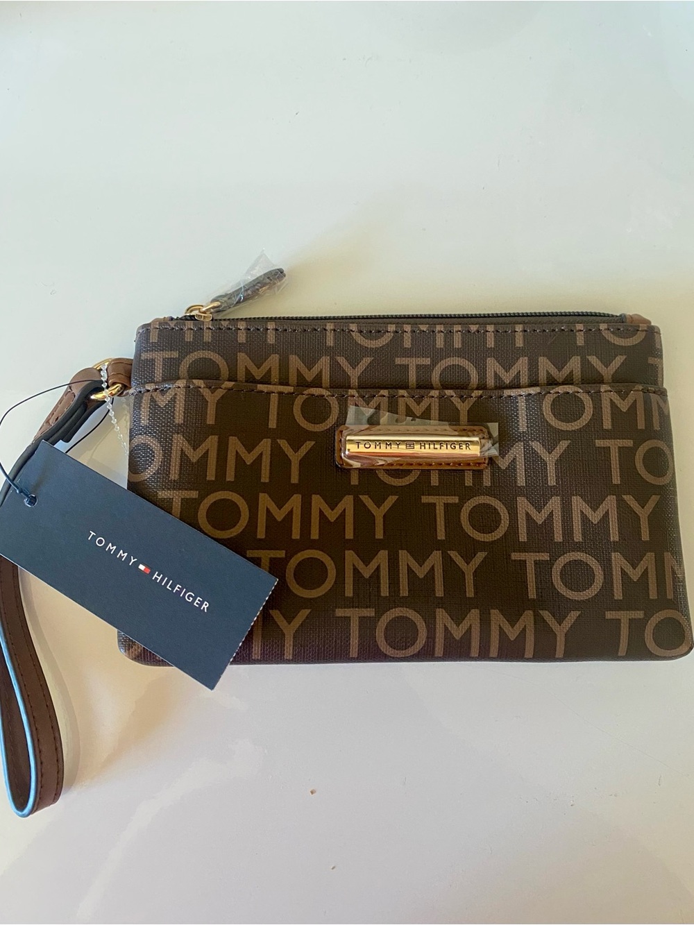 Tommy Hilfiger Monogram Wristlet